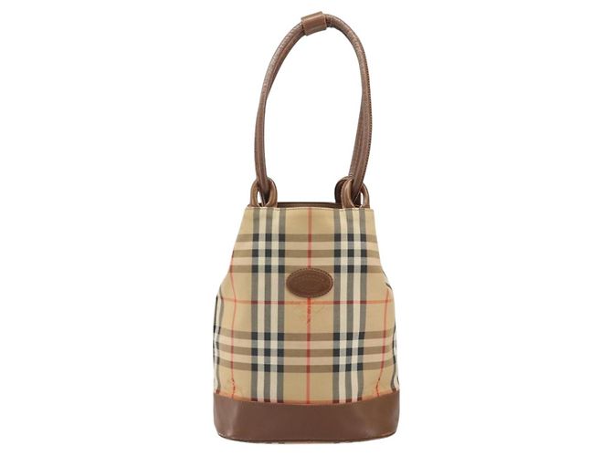 Burberrys Nova Check Tote Bag aus Canvas Beige Auth ep13077 - Ansicht 13