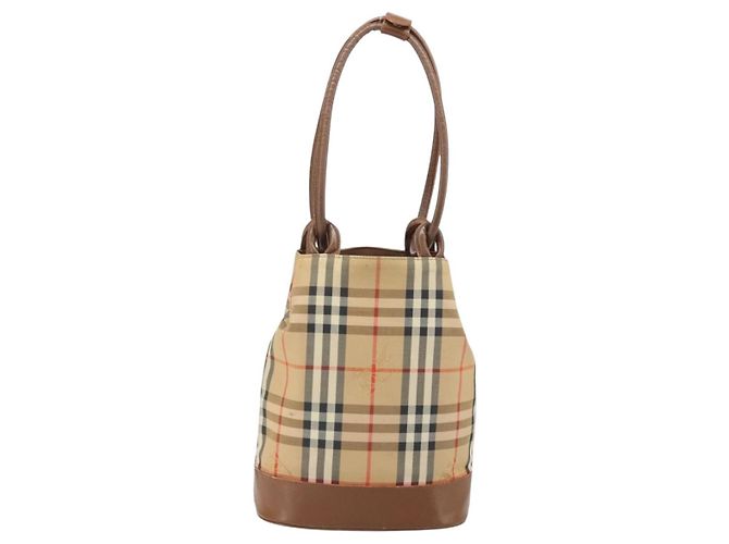Burberrys Nova Check Tote Bag aus Canvas Beige Auth ep13077 - Ansicht 2