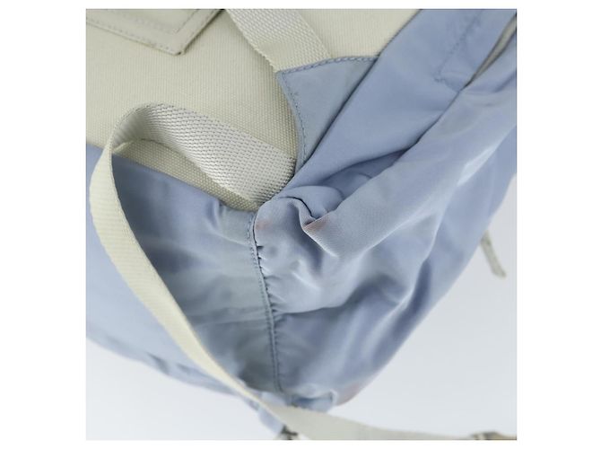 PRADA Backpack Nylon Light Blue Silver Auth 169576 Silvery - view 17