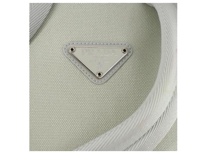 PRADA Backpack Nylon Light Blue Silver Auth 169576 Silvery - view 18