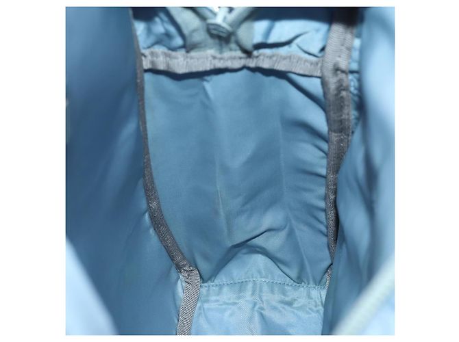 PRADA Backpack Nylon Light Blue Silver Auth 169576 Silvery - view 20