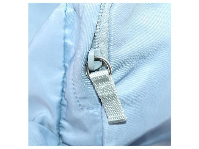PRADA Backpack Nylon Light Blue Silver Auth 169576 Silvery - view 23