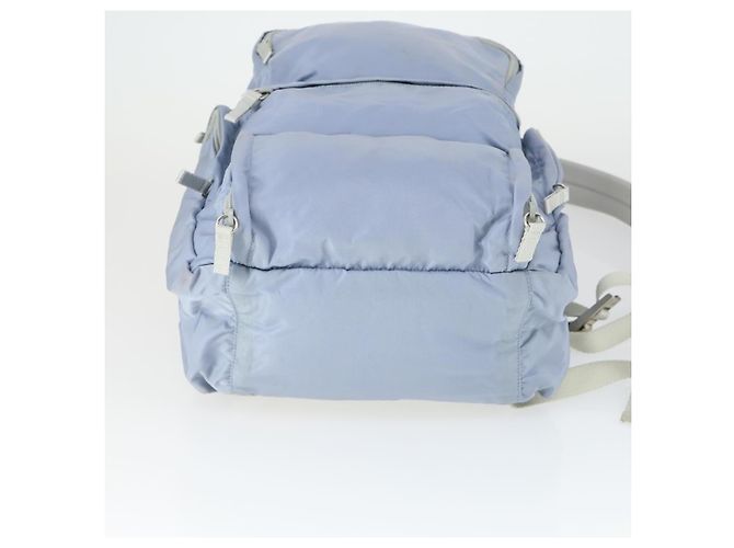 PRADA Backpack Nylon Light Blue Silver Auth 169576 Silvery - view 5