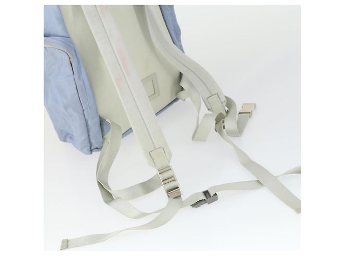 PRADA Backpack Nylon Light Blue Silver Auth 169576 Silvery - view 8
