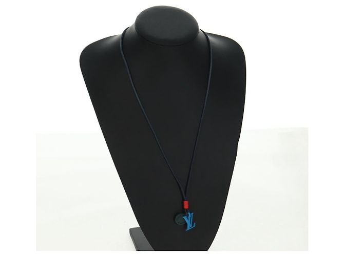 LOUIS VUITTON Metall Collier Charms On the Go Halskette Emaille M63648 Auth 169644M - Ansicht 14