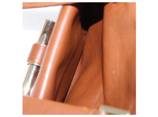 Borsa a mano in pelle marrone oro Jimmy Choo Auth BA10473 D'oro - vista 20