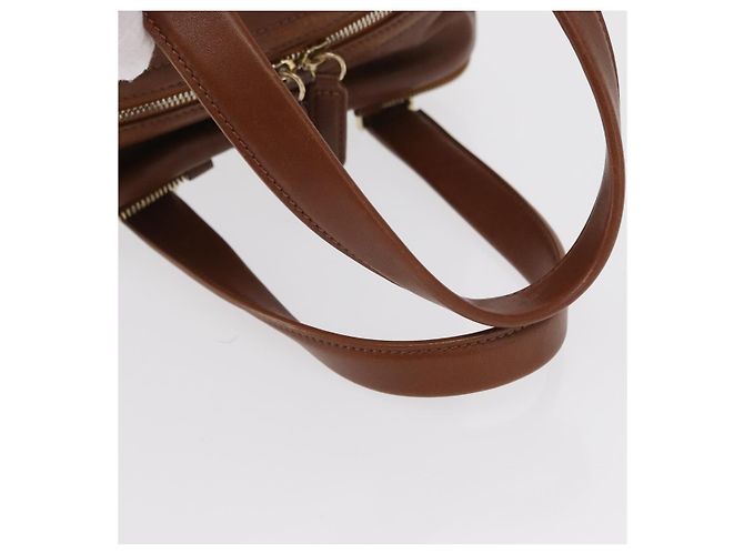 Borsa a mano in pelle marrone oro Jimmy Choo Auth BA10473 D'oro - vista 7