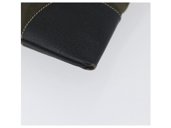PRADA Handtasche aus Canvas Leder Khaki Silber Authentisch 170921 - Ansicht 9
