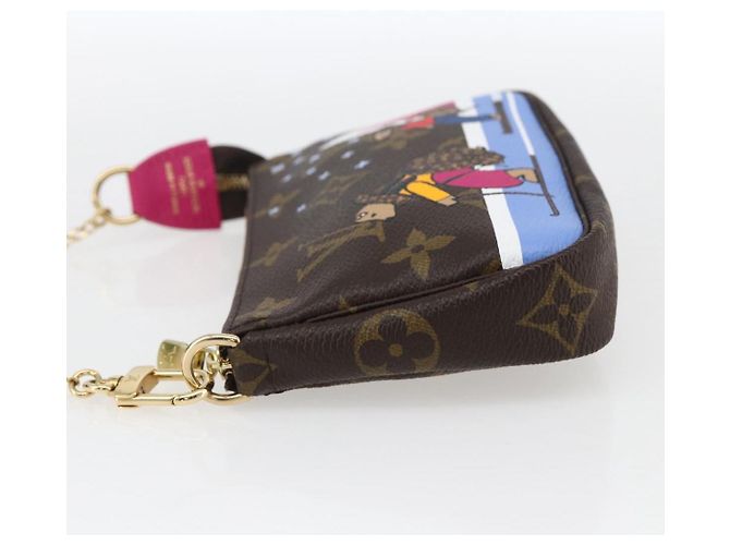LOUIS VUITTON Mini Pochette Acessórios Ski Bear Monograma M67769 Auth 168216SM - vista 3