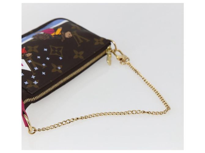 LOUIS VUITTON Mini Pochette Acessórios Ski Bear Monograma M67769 Auth 168216SM - vista 7