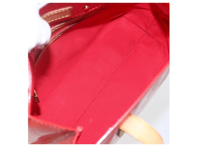 LOUIS VUITTON Monogram Vernis Reade PM Borsa a Mano Rossa M91088 LV Auth 172005 Rosso - vista 10
