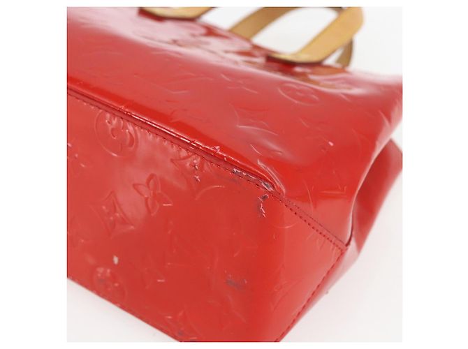 LOUIS VUITTON Monogram Vernis Reade PM Borsa a Mano Rossa M91088 LV Auth 172005 Rosso - vista 14