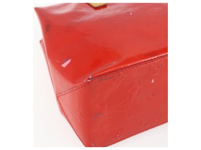 LOUIS VUITTON Monogram Vernis Reade PM Borsa a Mano Rossa M91088 LV Auth 172005 Rosso - vista 16
