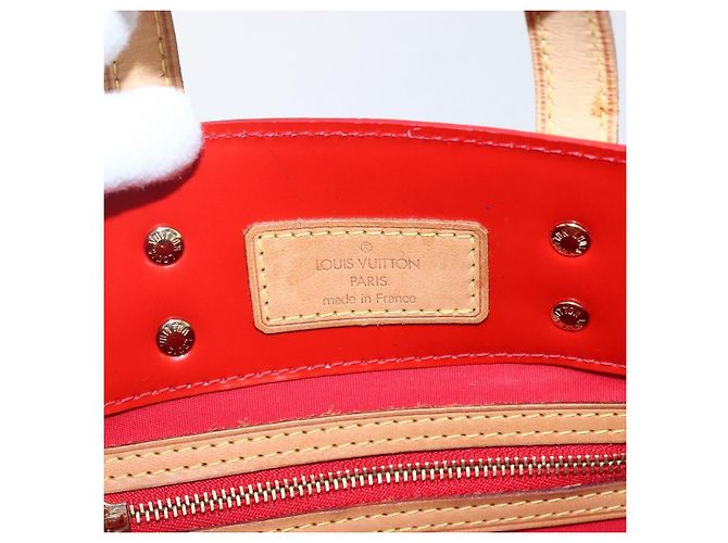 LOUIS VUITTON Monogram Vernis Reade PM Borsa a Mano Rossa M91088 LV Auth 172005 Rosso - vista 17