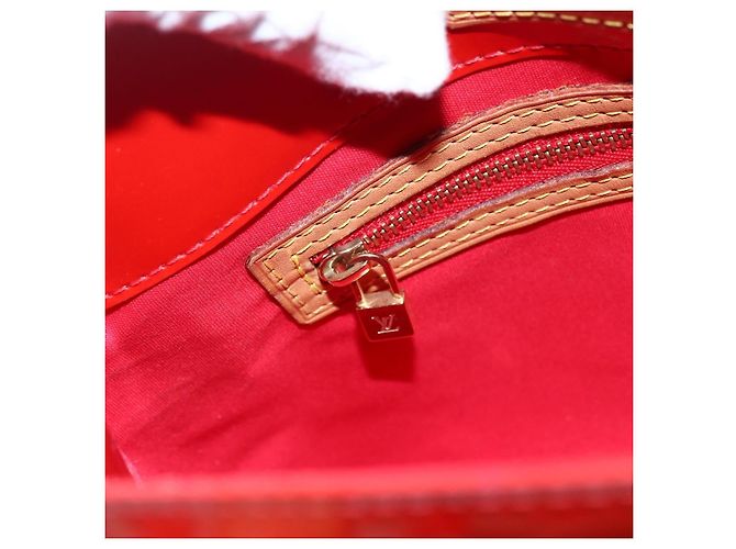 LOUIS VUITTON Monogram Vernis Reade PM Borsa a Mano Rossa M91088 LV Auth 172005 Rosso - vista 20