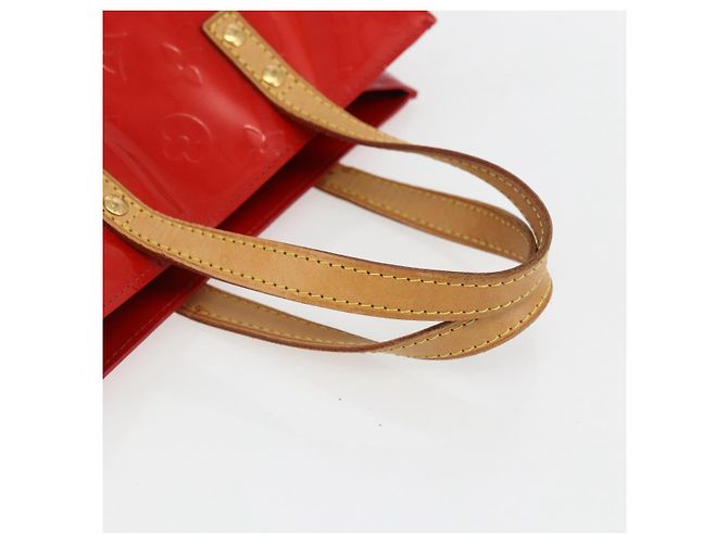 LOUIS VUITTON Monogram Vernis Reade PM Borsa a Mano Rossa M91088 LV Auth 172005 Rosso - vista 7