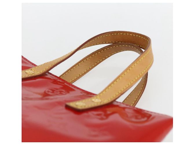 LOUIS VUITTON Monogram Vernis Reade PM Borsa a Mano Rossa M91088 LV Auth 172005 Rosso - vista 8