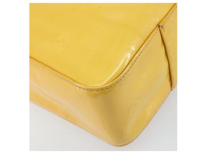LOUIS VUITTON Borsa Tote Columbus Monogram Vernis Giallo Lime M91047 Auth BA10623 D'oro - vista 16