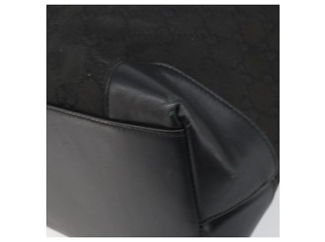 Borsa a mano in tela GG Gucci Nera 002 1121 Auth bs33294 Nero - vista 14