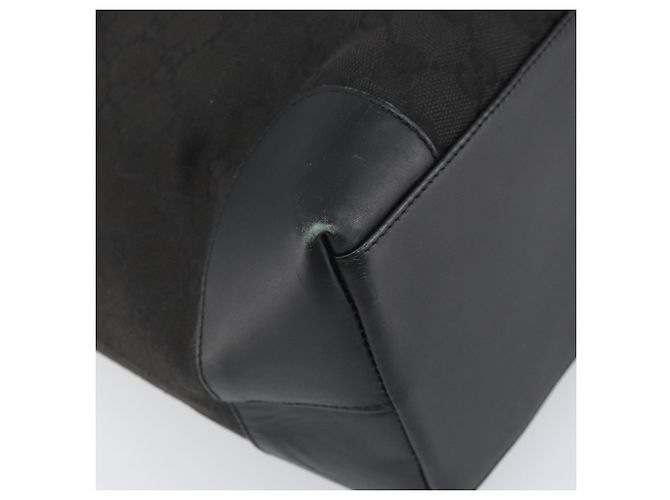 Borsa a mano in tela GG Gucci Nera 002 1121 Auth bs33294 Nero - vista 15