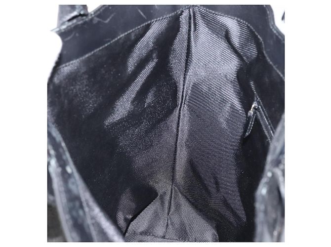 Borsa a mano in tela GG Gucci Nera 002 1121 Auth bs33294 Nero - vista 19