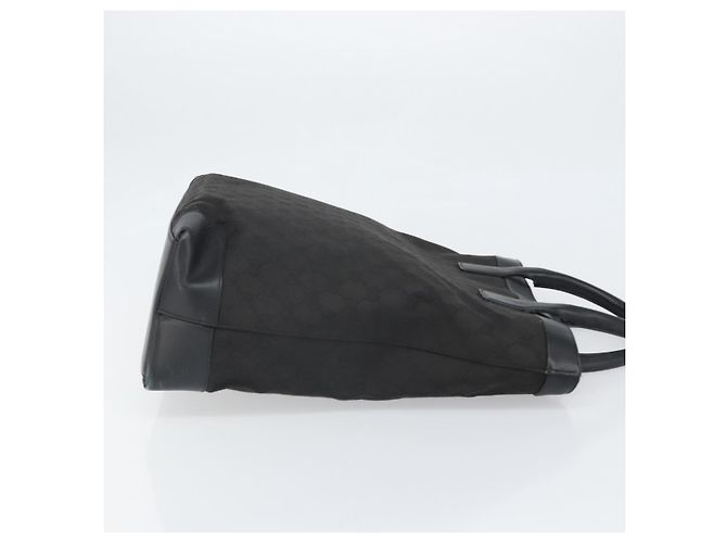 Borsa a mano in tela GG Gucci Nera 002 1121 Auth bs33294 Nero - vista 3
