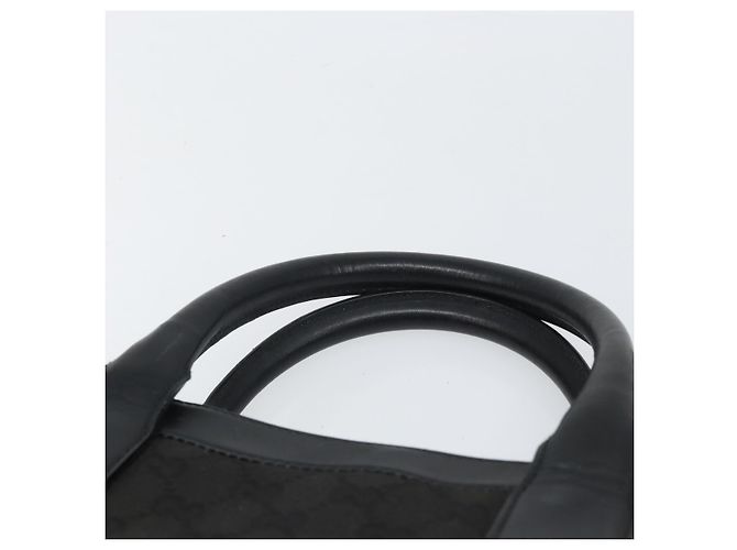 Borsa a mano in tela GG Gucci Nera 002 1121 Auth bs33294 Nero - vista 8