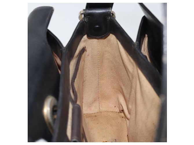 Gucci Borsa a Spalla in Pelle Nera e Oro Auth ep13065 Nero D'oro - vista 19