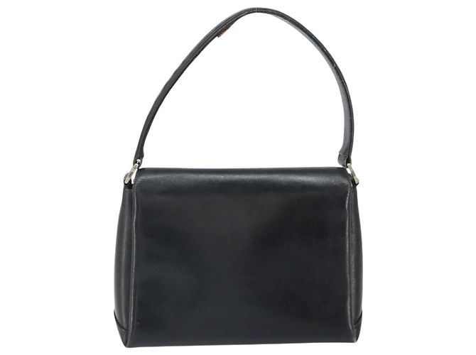 Gucci Borsa a Spalla in Pelle Nera e Oro Auth ep13065 Nero D'oro - vista 2