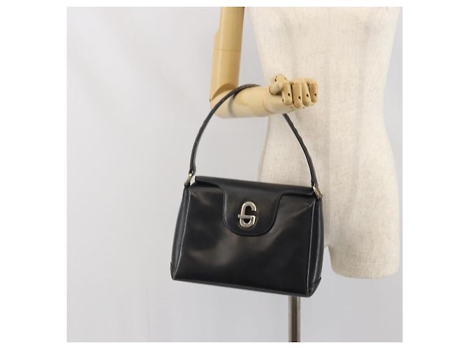 Gucci Borsa a Spalla in Pelle Nera e Oro Auth ep13065 Nero D'oro - vista 25