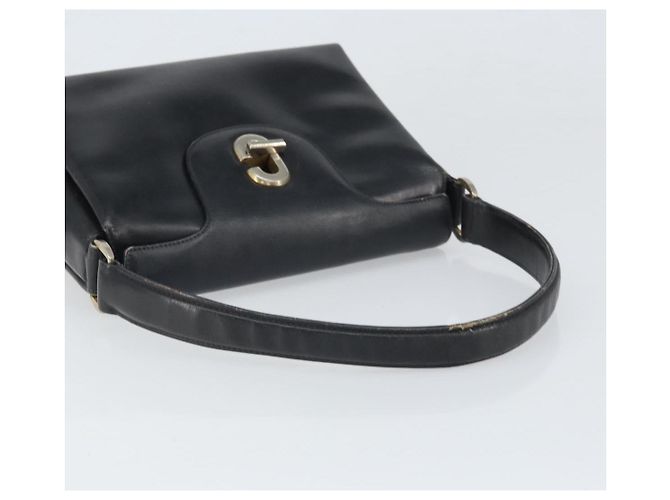 Gucci Borsa a Spalla in Pelle Nera e Oro Auth ep13065 Nero D'oro - vista 7
