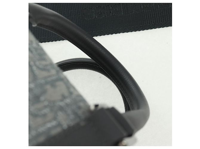 Christian Dior Trotter Canvas Rango 26 Handtasche 2-in-1 Grau Silber Authentisch BA9637SM Braun - Ansicht 14