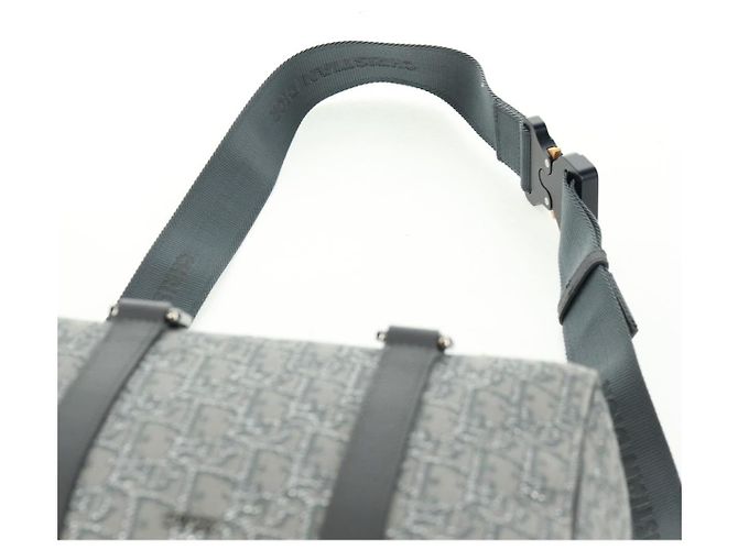Christian Dior Trotter Canvas Rango 26 Handtasche 2-in-1 Grau Silber Authentisch BA9637SM Braun - Ansicht 15