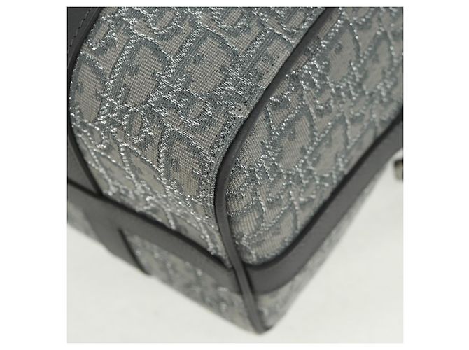 Christian Dior Trotter Canvas Rango 26 Handtasche 2-in-1 Grau Silber Authentisch BA9637SM Braun - Ansicht 17