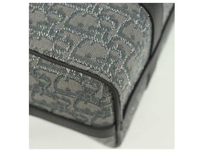Christian Dior Trotter Canvas Rango 26 Handtasche 2-in-1 Grau Silber Authentisch BA9637SM Braun - Ansicht 18
