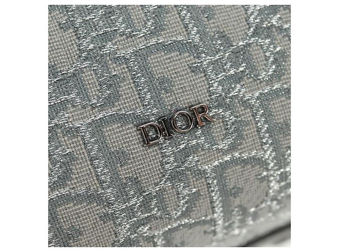 Christian Dior Trotter Canvas Rango 26 Handtasche 2-in-1 Grau Silber Authentisch BA9637SM Braun - Ansicht 20