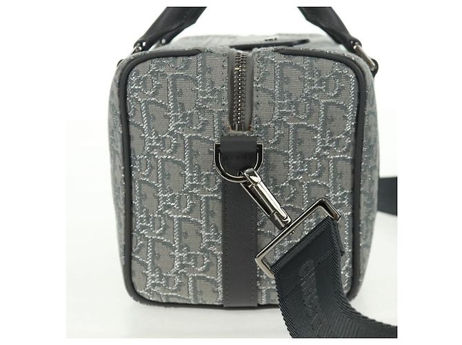 Christian Dior Trotter Canvas Rango 26 Handtasche 2-in-1 Grau Silber Authentisch BA9637SM Braun - Ansicht 4
