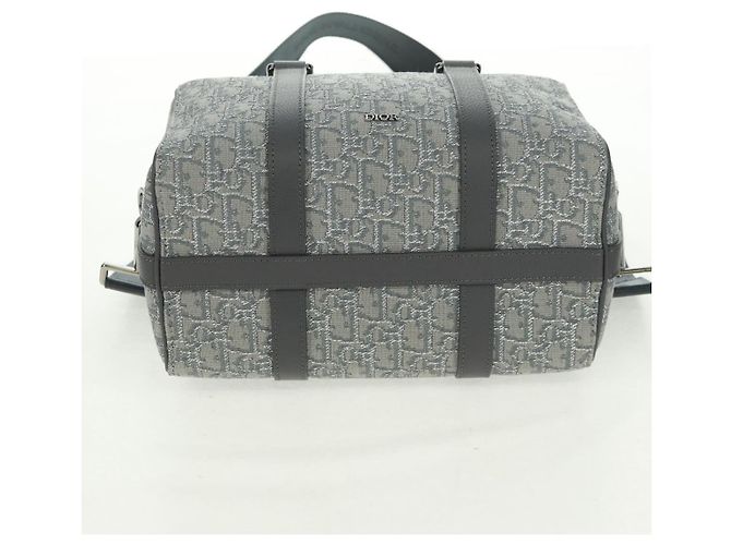 Christian Dior Trotter Canvas Rango 26 Handtasche 2-in-1 Grau Silber Authentisch BA9637SM Braun - Ansicht 5