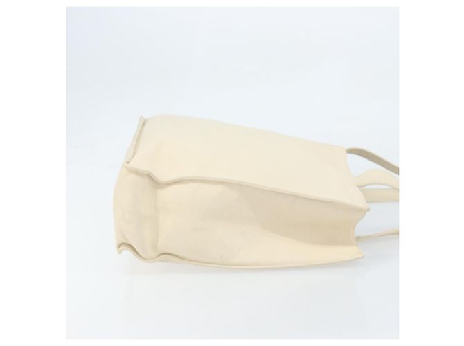 Borsa Tote CHANEL in Pelle Caviar Bianca CC Auth BA10649 Bianco - vista 3