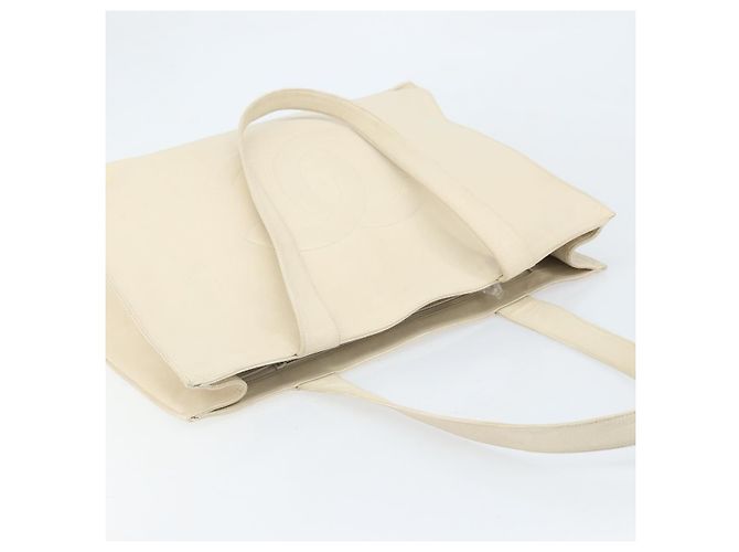 Borsa Tote CHANEL in Pelle Caviar Bianca CC Auth BA10649 Bianco - vista 6