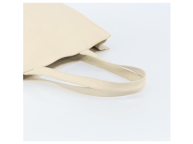 Borsa Tote CHANEL in Pelle Caviar Bianca CC Auth BA10649 Bianco - vista 7