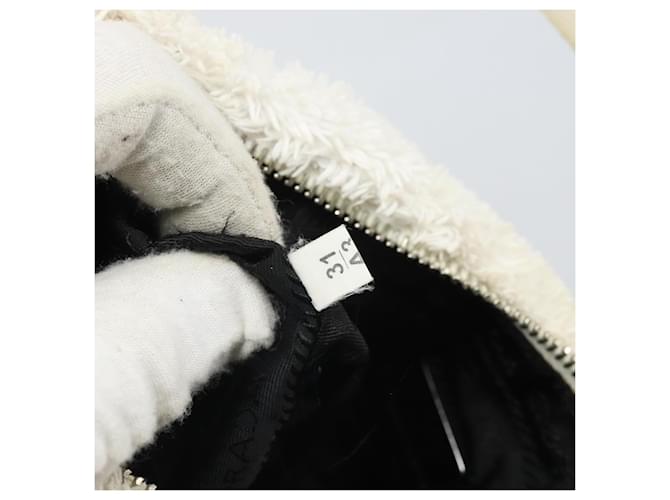 PRADA Pochette Pile Bianca Auth 171022 Bianco - vista 12