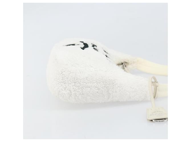 PRADA Pochette Pile Bianca Auth 171022 Bianco - vista 3