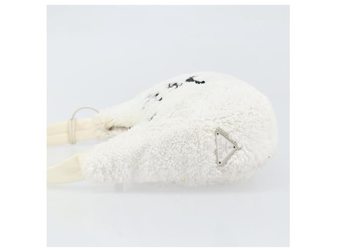 PRADA Pochette Pile Bianca Auth 171022 Bianco - vista 4