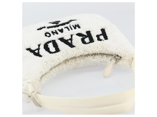 PRADA Pochette Pile Bianca Auth 171022 Bianco - vista 6