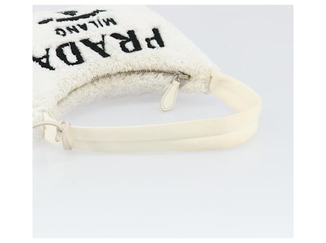 PRADA Pochette Pile Bianca Auth 171022 Bianco - vista 7