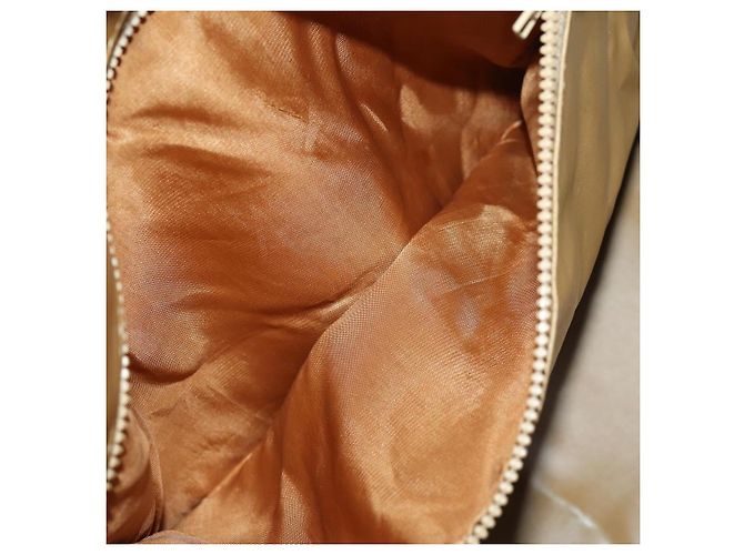 Céline Borsa Boston in tela Macadam CELINE in pelle PVC marrone oro Auth ki6396 D'oro - vista 23
