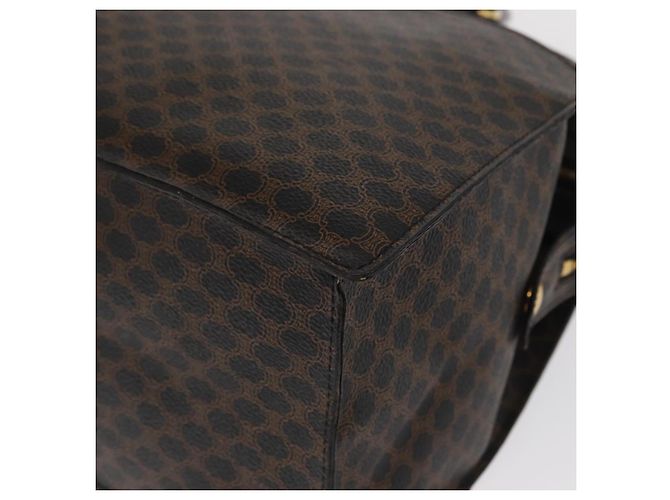 Céline Borsa a mano in tela Macadam CELINE in pelle PVC nera e oro Auth 171585 Nero D'oro - vista 15