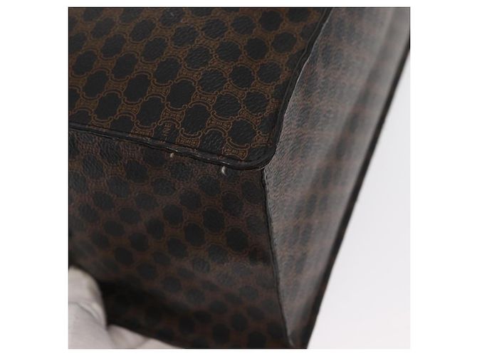 Céline Borsa a mano in tela Macadam CELINE in pelle PVC nera e oro Auth 171585 Nero D'oro - vista 16