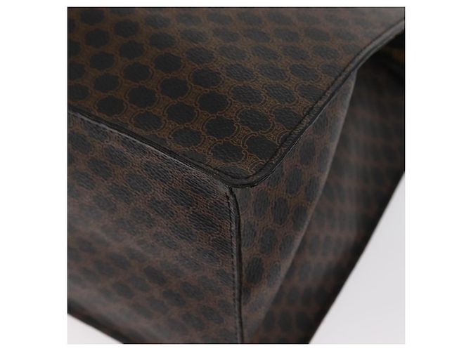 Céline Borsa a mano in tela Macadam CELINE in pelle PVC nera e oro Auth 171585 Nero D'oro - vista 17